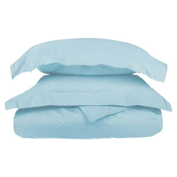 Superior 1000 Thread Count Cotton Solid Duvet Set - Full/Queen - Blue