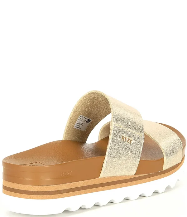 Reef Women's Cushion Vista Hi Sandal - Champagne - 9