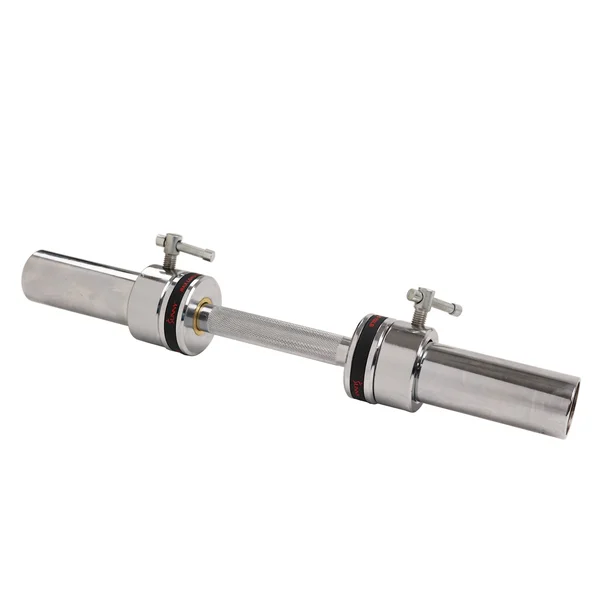 Sunny Health & Fitness 20x22 Olympic Single Dumbbell Handlebar with Ring Collars, Ob-20