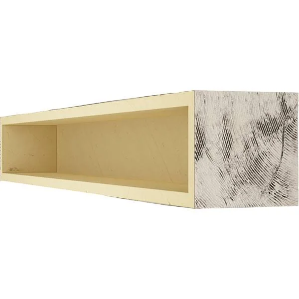 Ekena Millwork MANUPC08X12X72BP 8x22H x 12x22D x 72x22W Pecky Cypress Faux Wood Fireplace Mantel - Burnished Pine