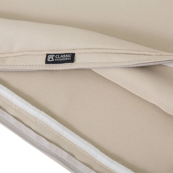 Classic Accessories Montlake FadeSafe 74x22 x 23x22 x 3x22 Patio Chaise Lounge Cushion - Antique Beige
