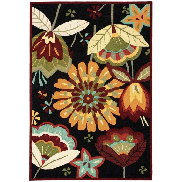 Nourison Fantasy FA12 8& x 10&6x22 Aqua Rug