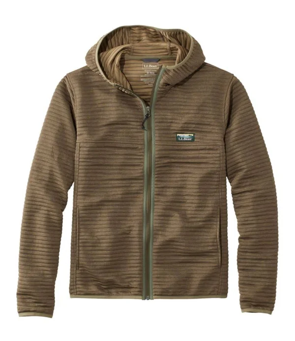 Men's Airlight Knit Full-Zip Hoodie Brown Small - L.L.Bean