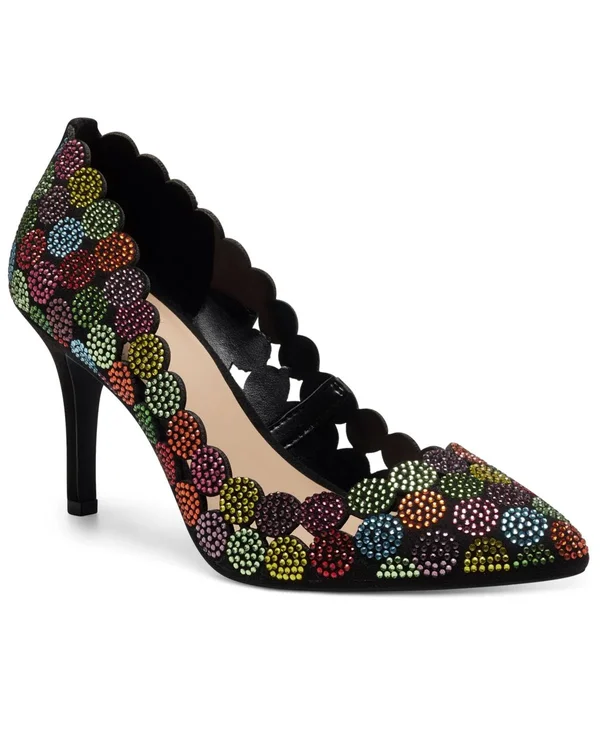 Inc International Co Inc Women's Zitah Embellished Pointed Toe Pumps - Size: 5.5M