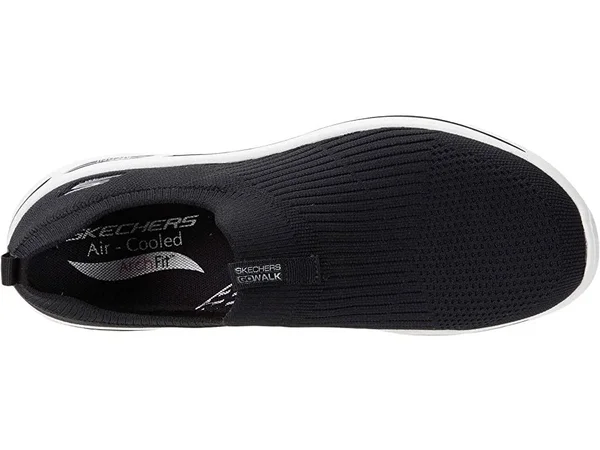 Skechers Women's GOwalk Arch Fit - Iconic Slip-On Walking Shoes - Black, 7.5