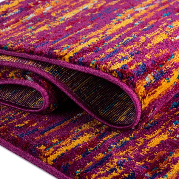 Unique Loom Calypso Mento Area Rug - Pink - 7' 10 x 10' 0 Oval