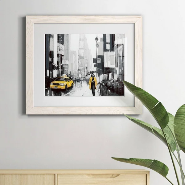 New York City II-Premium Framed Canvas - Ready to Hang - 27.5X37.5 - Black