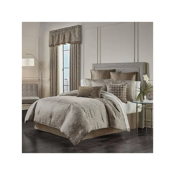 J. Queen New York Cracked Ice Comforter Set - California King, Taupe