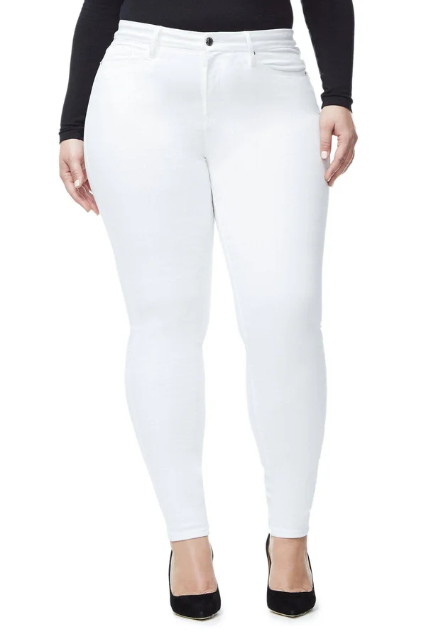Women's Good American Good Legs High Rise Skinny Jeans, Size 15 - White
