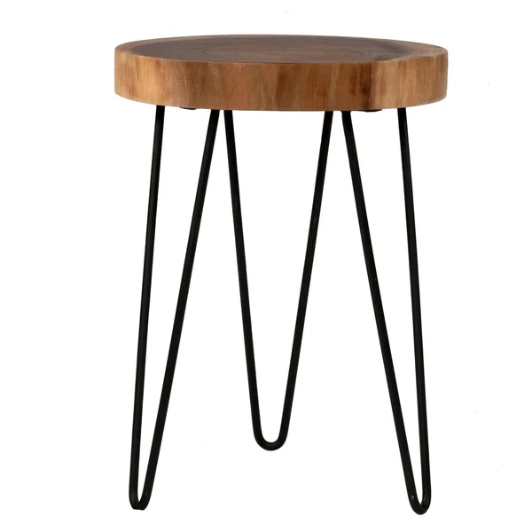 East at Main &s Laredo Teakwood Round Accent Table - Brown