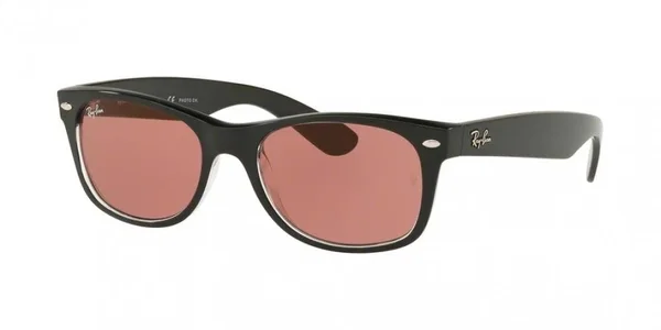 Ray Ban RB2132 New Wayfarer - 901 Black/Crystal Green - 55 mm