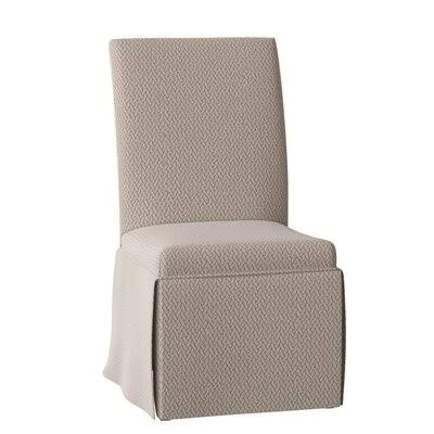Keenan Upholstered Parsons Chair Rosecliff Heights Body Fabric: Moondust Light Brown-20973