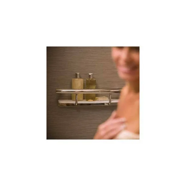Invisia Collection Shampoo Shelf Grab Bar, Bronze