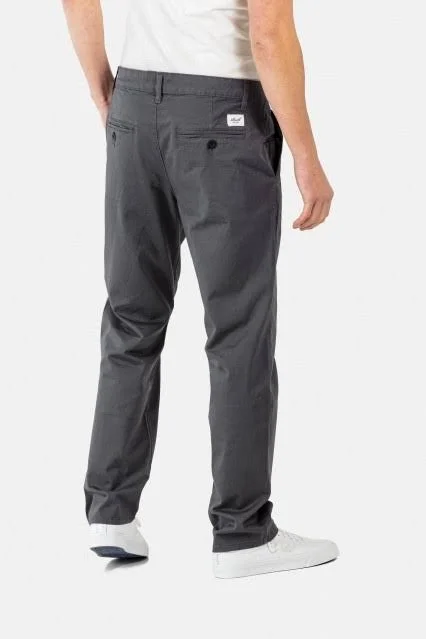 REELL Regular Fit Flex Chinos with Stretch - Grey