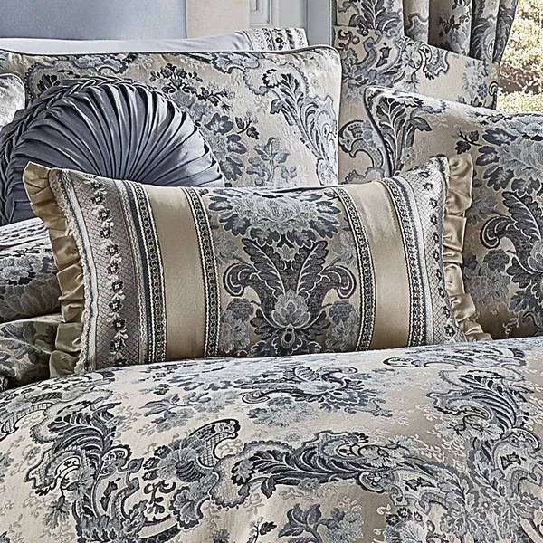 J Queen New York Glendale Boudoir Decorative Throw Pillow - Indigo