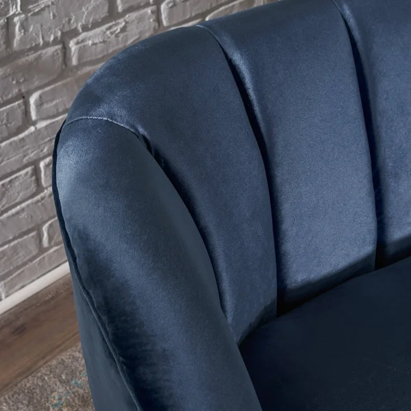 Scarlett Modern Velvet Club Chair, Seafoam Blue