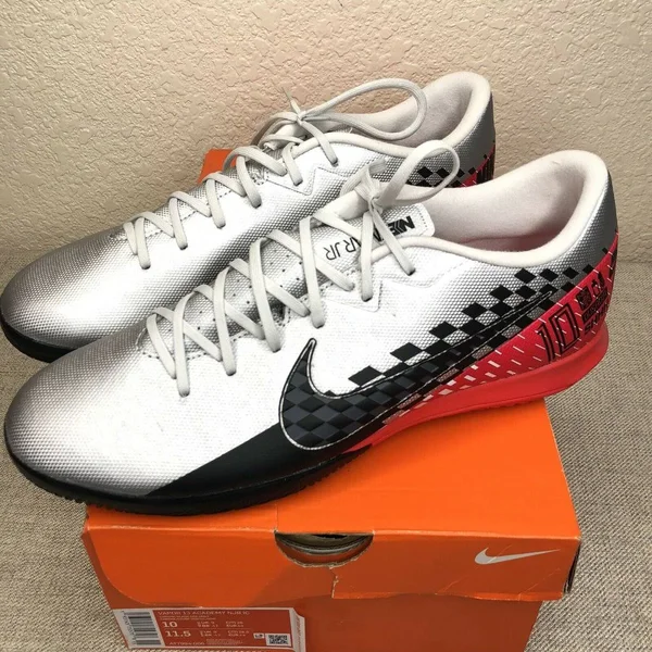 Nike Neymar Mercurial Vapor 13 Academy IC Soccer Shoes Chrome - 10