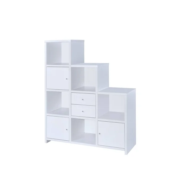 Marietta Contemporary 2-Drawer Bookcase - Cappuccino