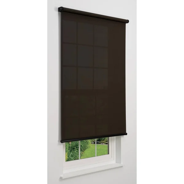 Linen Avenue Cordless 5% Solar Screen Standard Roller Shade - Shadow 20 W x 66 H