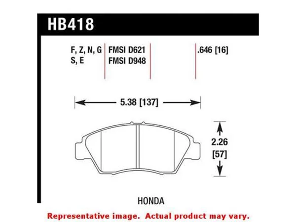 Hawk Performance HPS Brake Pads HB418F.646