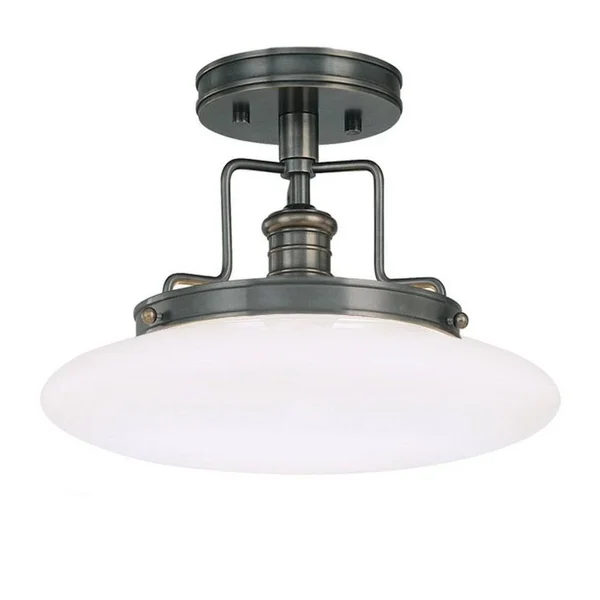 Hudson Valley 4202-SN Beacon 1 Light Semi Flush - Satin Nickel