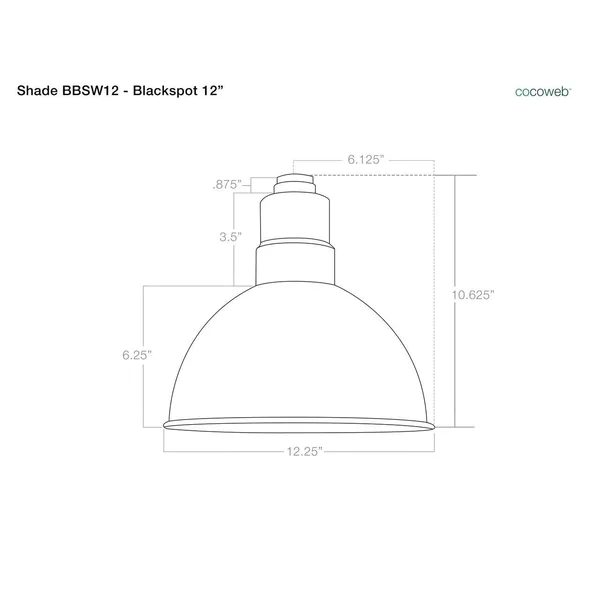 Cocoweb Blackspot 1 Light LED Cone Pendant Finish: Cherry Red/Mahogany Bronze - Size: 48x22 H x 12x22 W x 12x22 D