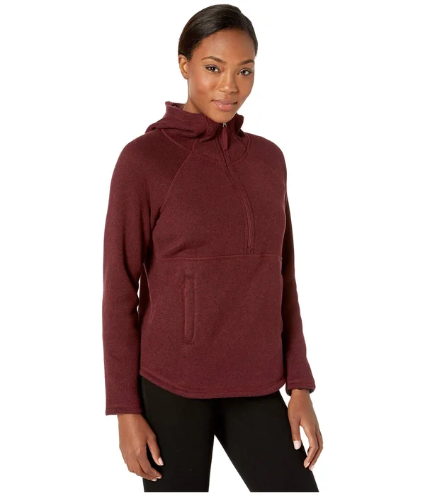 The North Face Women's Crescent Hooded Pullover - XL - Deep Garnet Red Heather