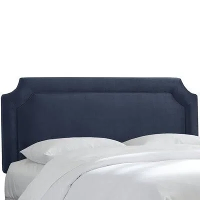 Alphonse Upholstered Panel Headboard Size: Twin, Color: Gray