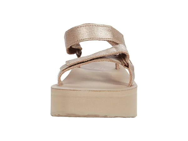 Teva Women's Flatform Universal Leather - Metallic Champagne - 9