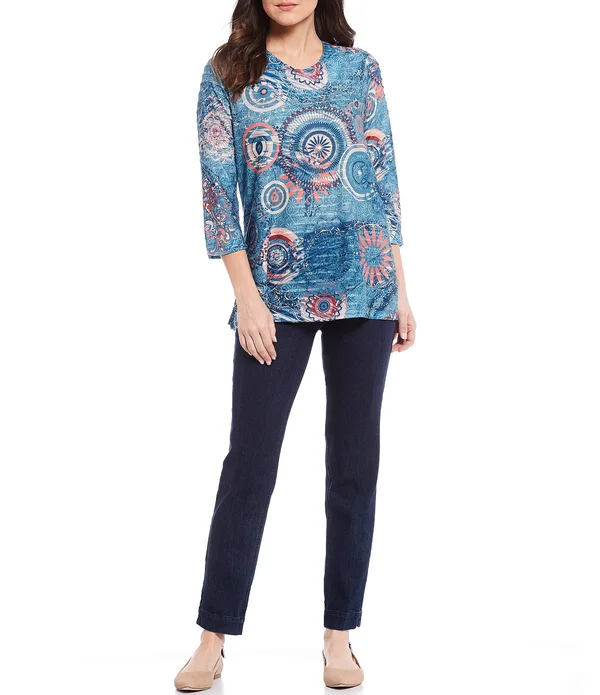 Pull-On Ankle Pant - Denim 18 - Denim