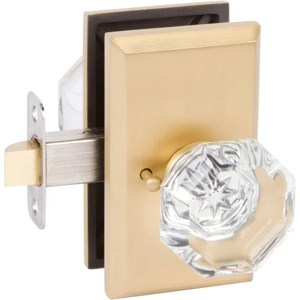 Delaney Hardware BV925-164 Privacy Door Knob Grade 2 Finish: Satin Brass