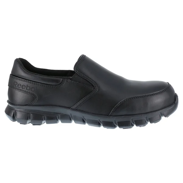 Reebok Sublite Cushion Work Slip-On Composite Toe SD - Men's Black