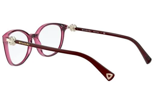 Bvlgari BV4185B 5469 Bordeaux on Transparent Red