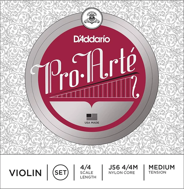 D&Addario J56 Pro-Arte 4/4 Violin Strings - Medium Tension