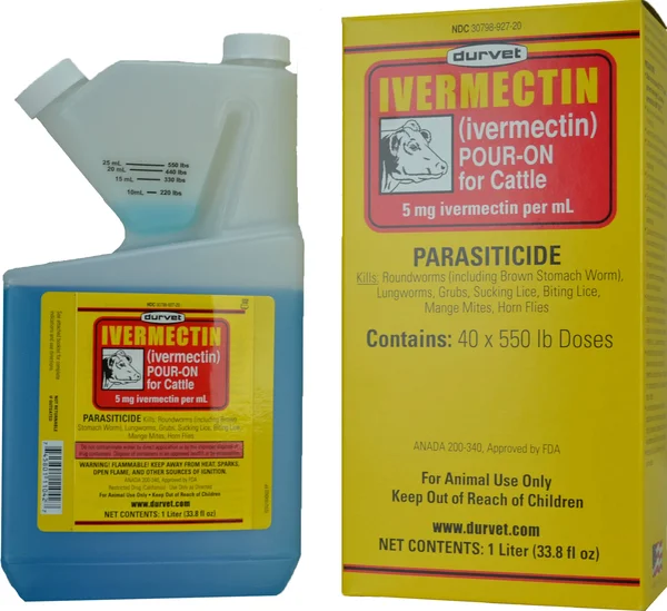 Durvet Ivermectin Pour-On for Cattle 1 LITER (1000 mL)