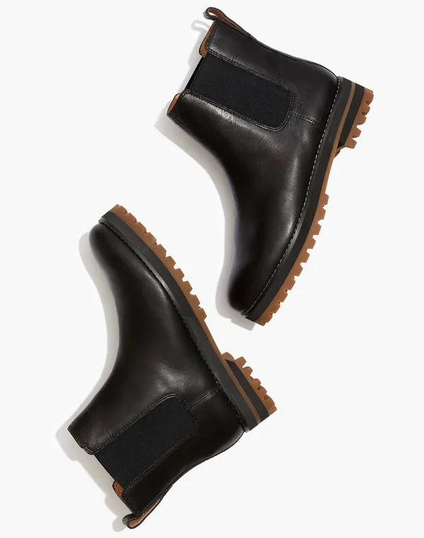 Madewell The Ivy Chelsea Boot in Leather - Size 5-M