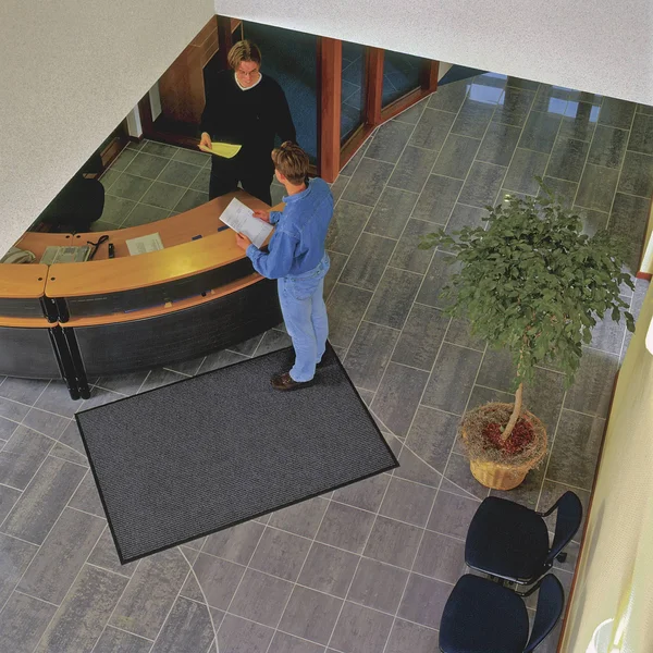 Notrax 117S0035CH Carpeted Entrance Mat, Charcoal, 3 x 5 ft.