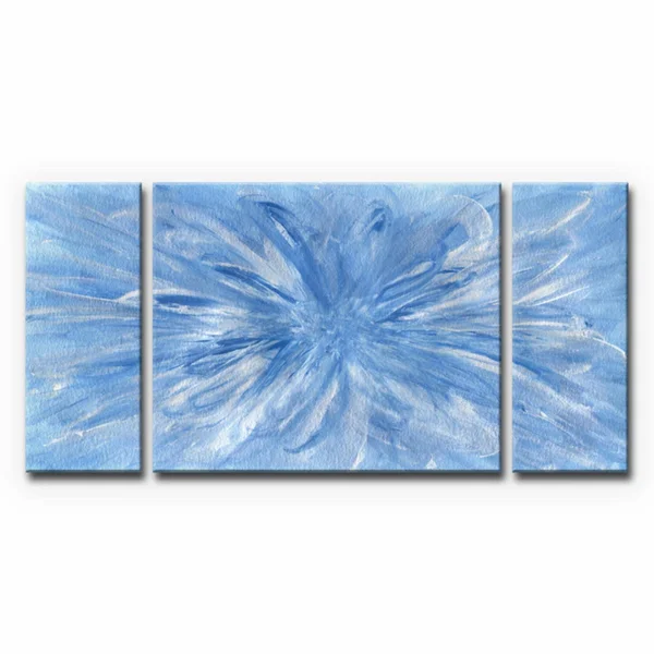 Ready2HangArt Snowflake Wrapped Canvas Wall Art - Blue