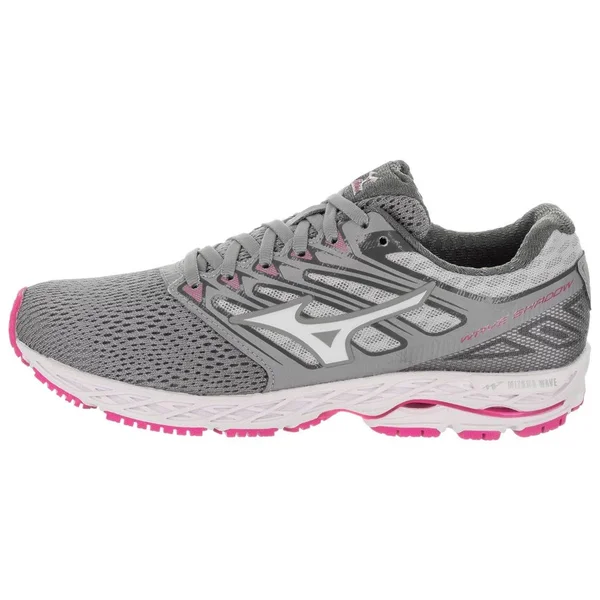 Mizuno Women's Wave Shadow Running Shoe Griffin White