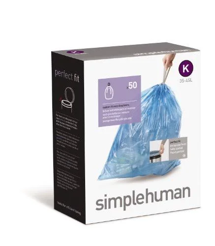 simplehuman Custom Fit Trash Can Recycling Liner K 35-45 L 9-12 Gal