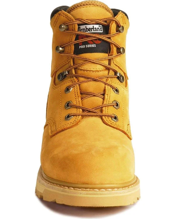 Timberland Pro Men's 6 in. Pit Boss Steel Toe Work Boot, Wheat
