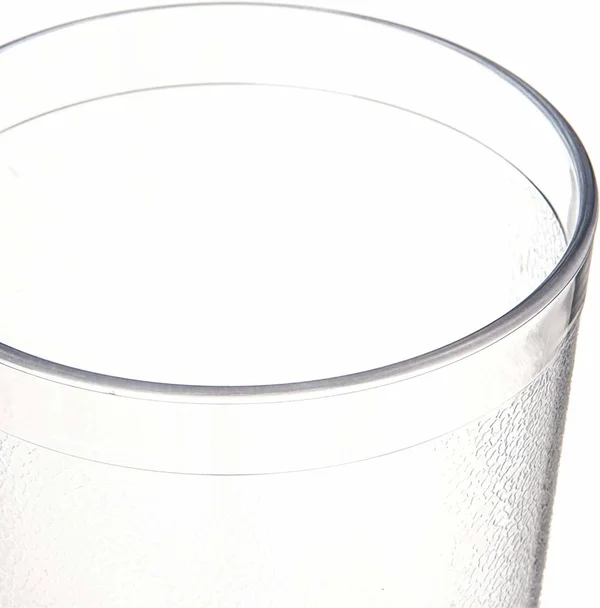 Carlisle 522407 Stackable Shatter-Resistant Plastic Tumbler, 24 oz, Clear Case O