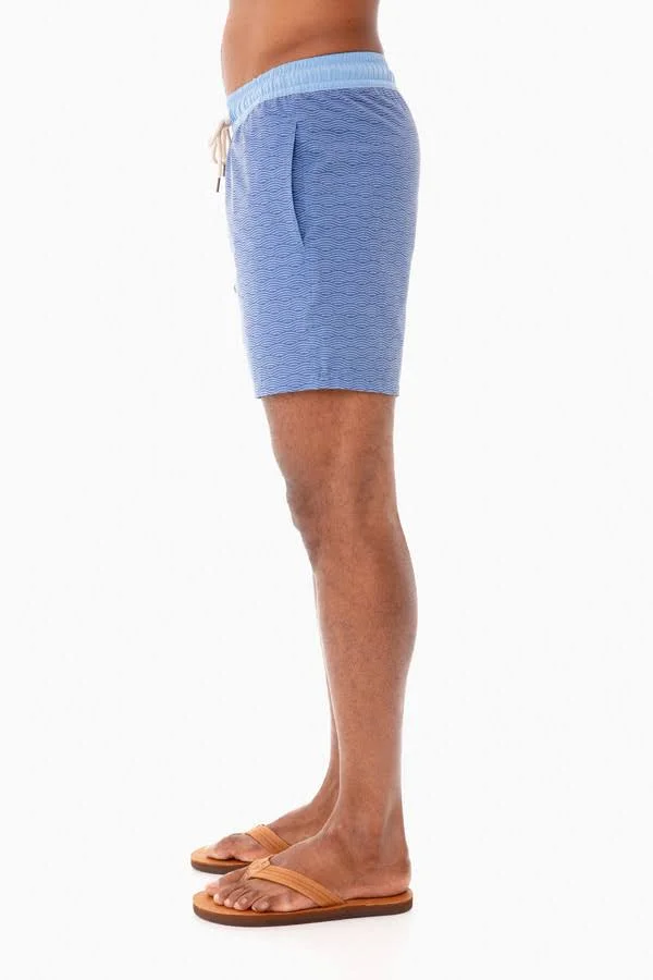 Fair Harbor Blue Waves Bayberry Trunk - Mens, S