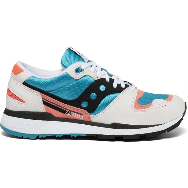 Saucony Originals Azura Men's Shoes White/Capri/Vizi Coral : 8.5 D