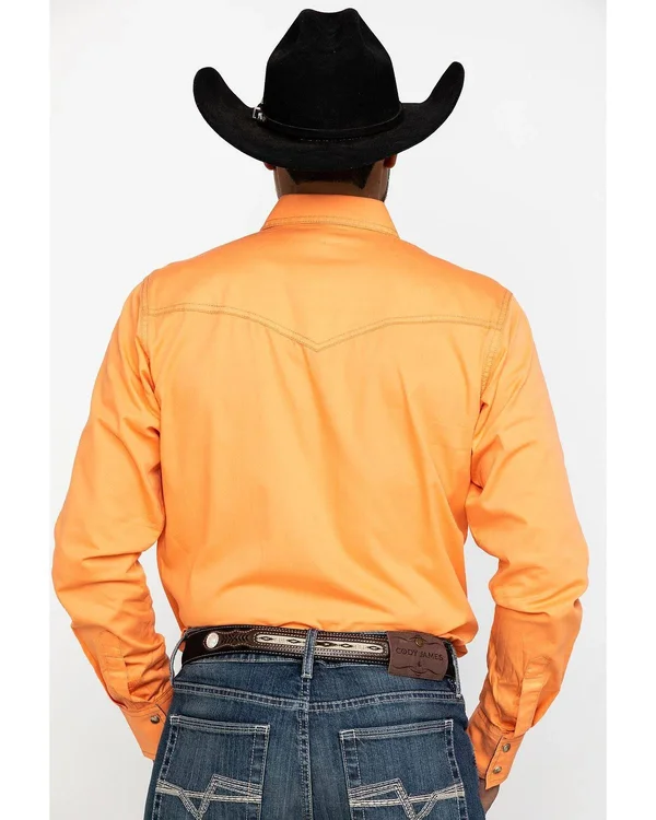 Wrangler Men's Retro Two Pocket Long Sleeve Snap Shirt