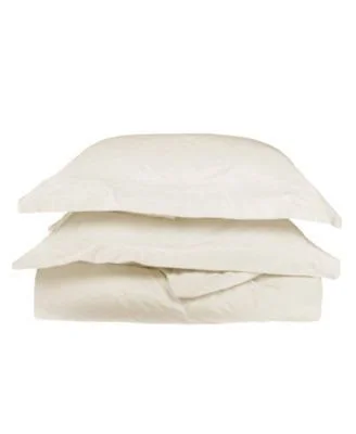Superior 1000 Thread Count Cotton Solid Duvet Set - Full/Queen - Blue