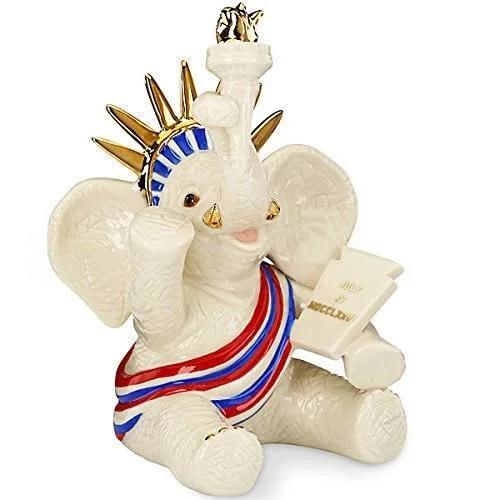 Lenox Lady Liberty Elephant Figurine