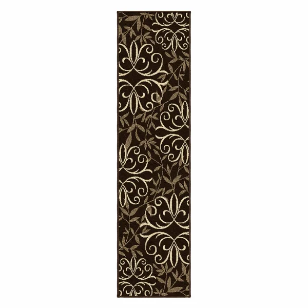 Better Homes and Gardens Iron Fleur Area Rug or Runner - Brown
