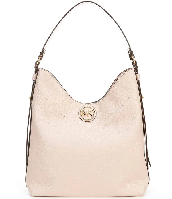 Michael Michael Kors Bowery Large Leather Hobo Shoulder Bag - Soft Pink