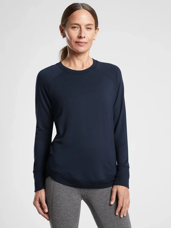 Athleta Women's Mindset Sweatshirt Navy Size XL